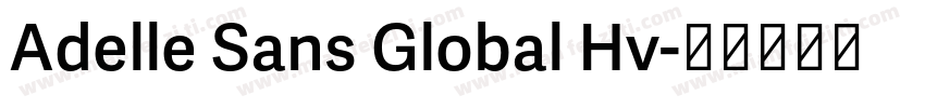 Adelle Sans Global Hv字体转换